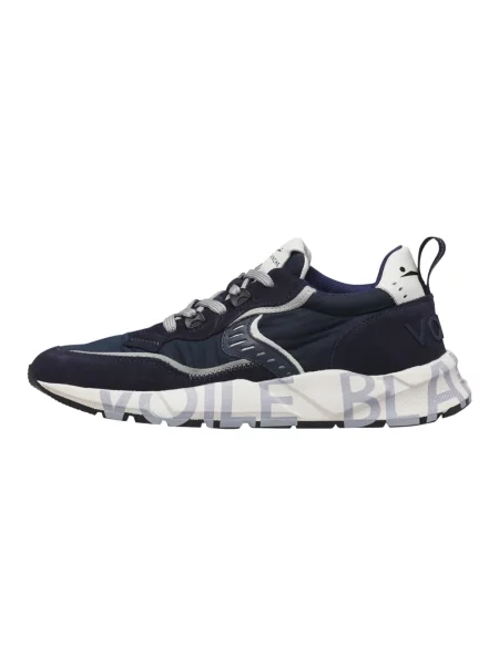 Sneakersy Voile Blanche skórzane niebieskie