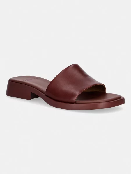 Camper papuci de damă din piele Dana bordo