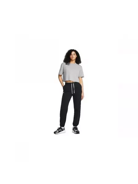 Trčanje frotir hlače Under Armour crna