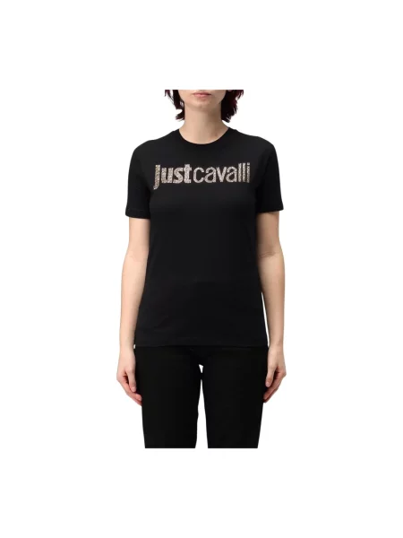 Koszulka Just Cavalli z logo czarna