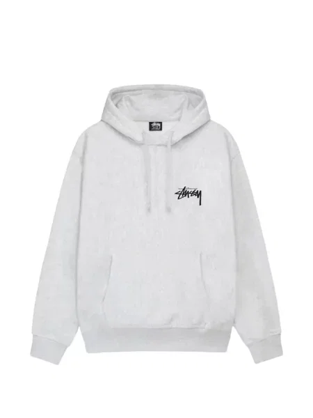 Hanorac cu glugă Stüssy cu cordon gri