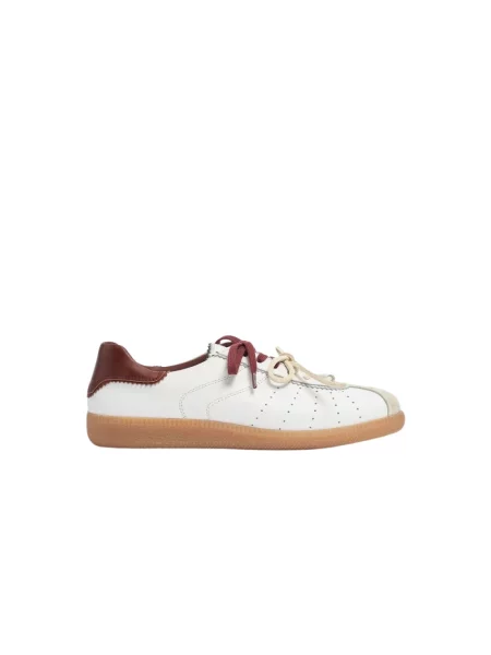Sneakersy Scarosso skórzane białe