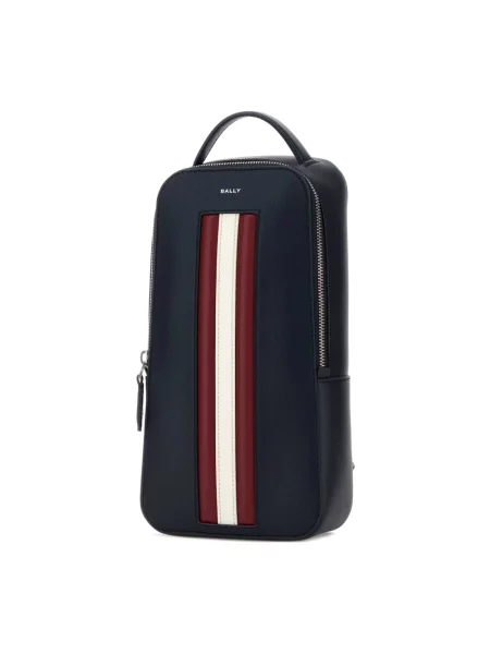 Torebka crossbody Bally skórzana niebieska