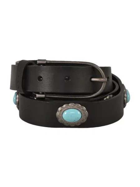 Pasek Replay skórzany czarny