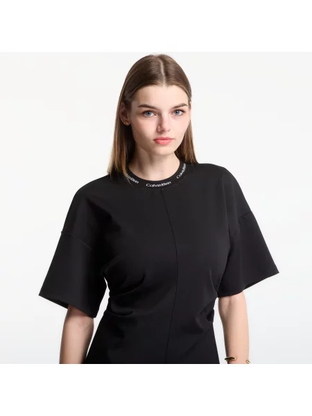 Calvin Klein Jeans Rochie de zi Boxy Fit negru