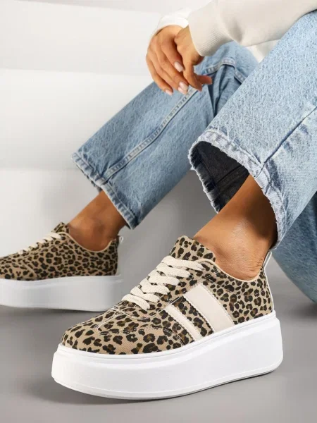Sneakers Adessia Imprimeu leopard