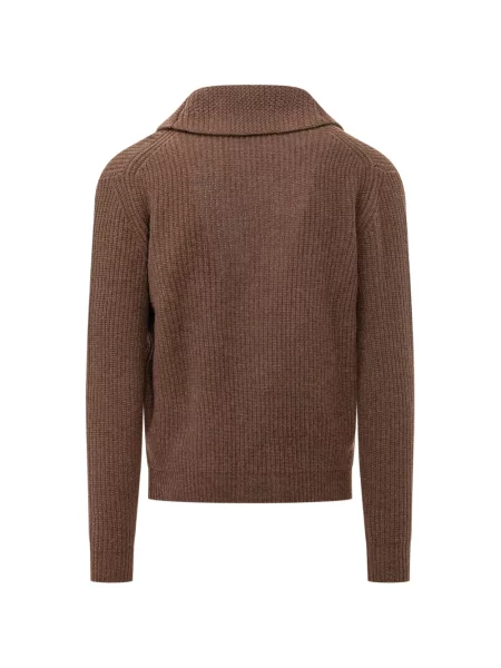 Gulerat cardigan Rakki tricotate maro