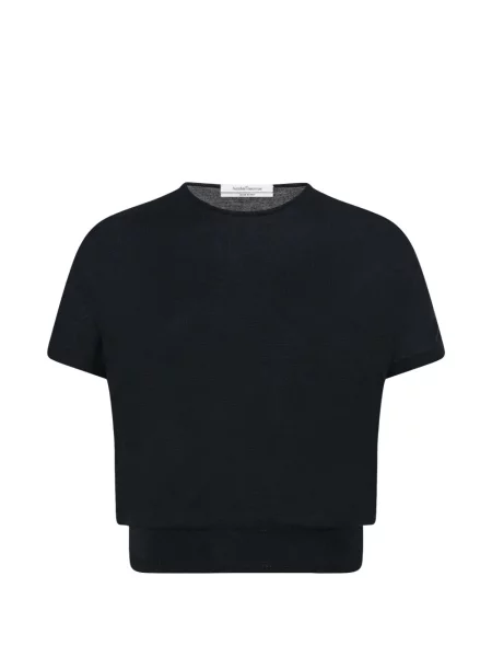 Scurt top Another Tomorrow de lână negru