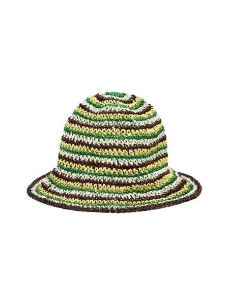 Bershka Pălărie maro / galben / verde alb