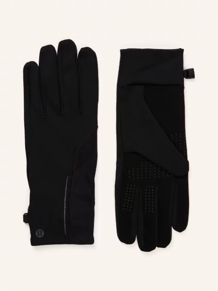 Lululemon Multisportovní Rukavice Fast And Free S Funkcí Dotykového Displeje černá