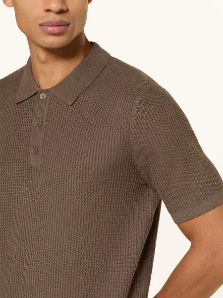 Paul Pletené Polo Tričko hnědá