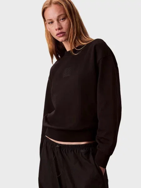 Махровий світшот Calvin Klein чорний