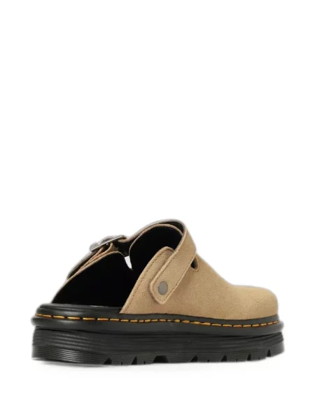 Papuci tip mules Dr. Martens din piele de căprioară