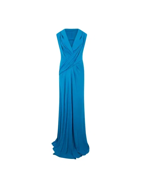 Sukienka Alberta Ferretti niebieska