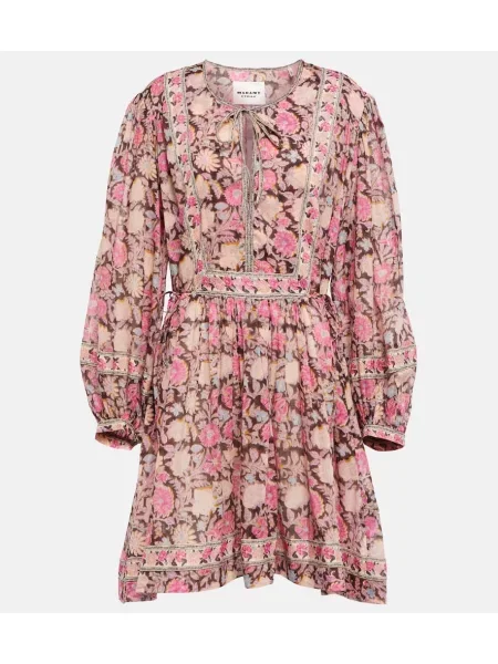 Rochie Marant Etoile cu model floral cu imagine negru