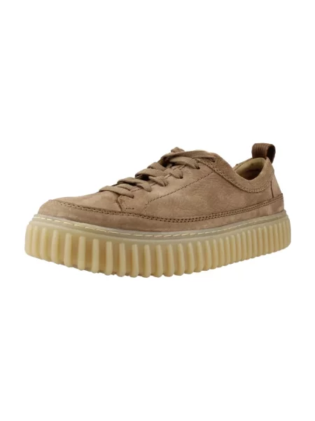 Sneakersy Clarks brązowe