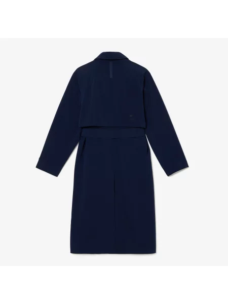 Lacoste Dwuwarstwowy Płaszcz Typu Oversize Z Piki Lacoste granatowy