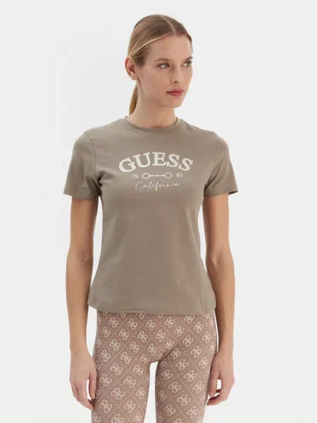Guess Póló Regular Fit bézs