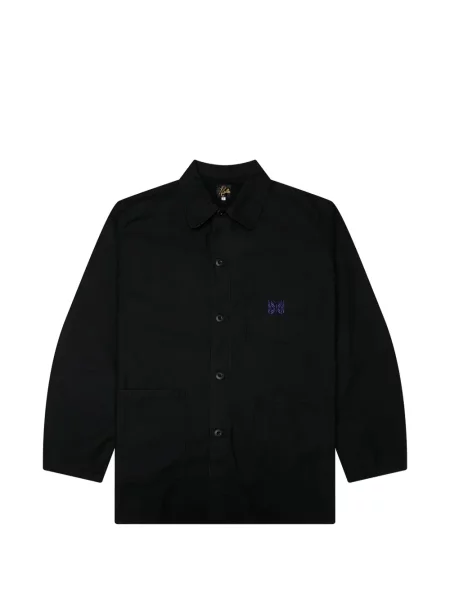 Geacă cămașă Needles din satin negru