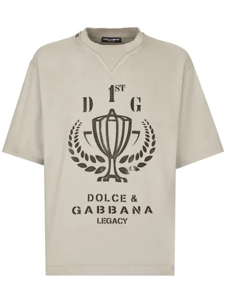 Tricou Dolce & Gabbana cu imagine gri