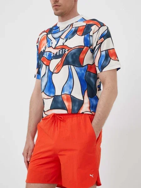 Къс панталон Puma оранжево