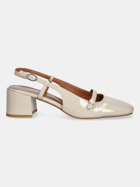 Кожаные туфли Jonak бежевые