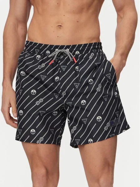 Guess Pantaloni scurți pentru înot Bleumarin