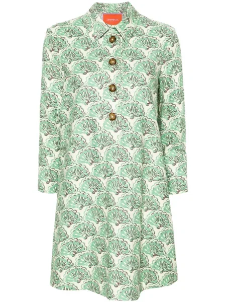 Rochie La Doublej din jacard verde