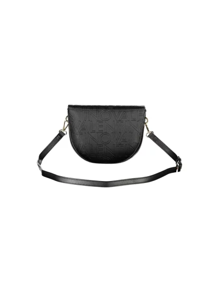 Lniana torebka Valentino Bags czarna