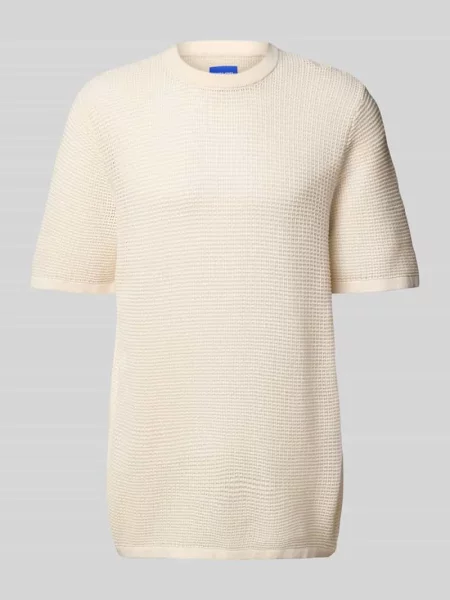Dzianinowa koszulka Jack & Jones biała