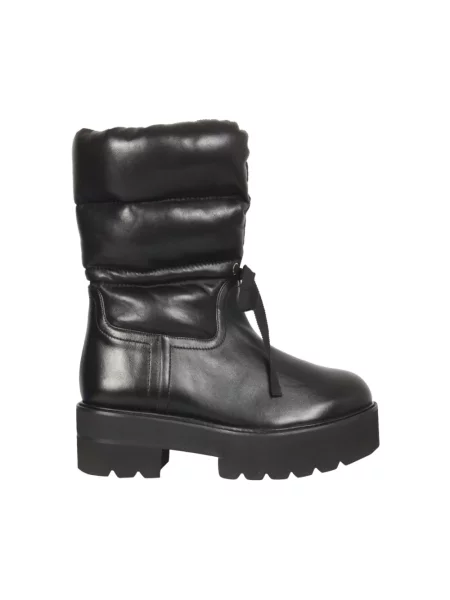 Botki Stuart Weitzman skórzane czarne