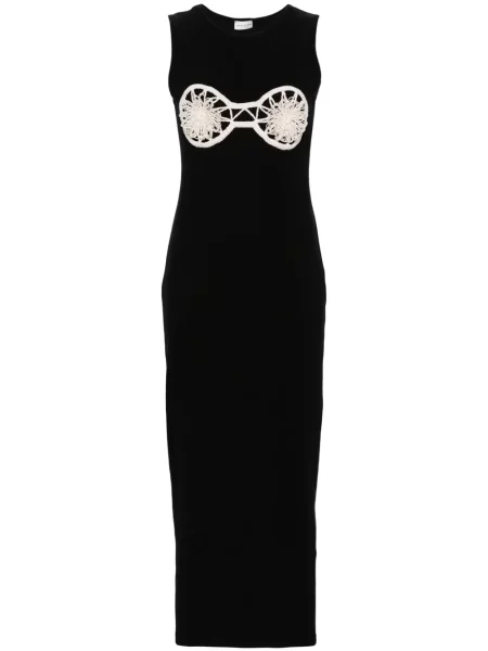 Maksi sukienka maxi Magda Butrym garniturowa czarna