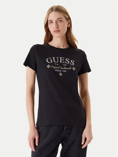 Guess T-Shirt czarny