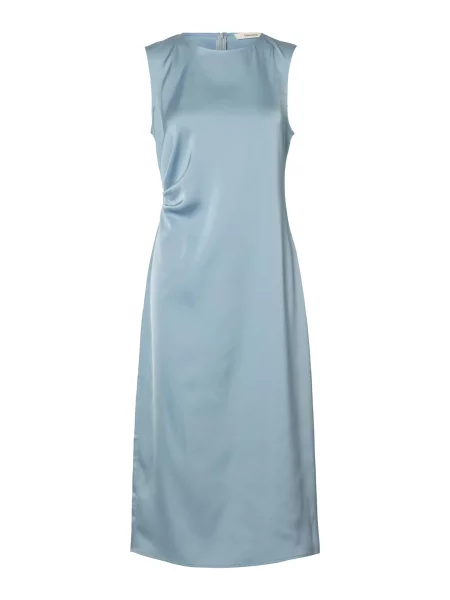 SELECTED Rochie SLFCHLOE fumuriu albastru