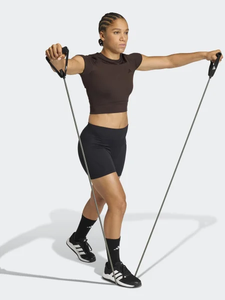 ADIDAS PERFORMANCE Tricou funcțional Essentials' maro
