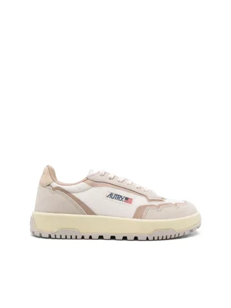 Wielobarwność golf sneakersy Autry zamszowe białe