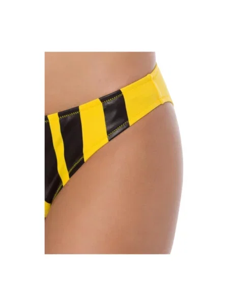 Bikini Moschino z logo żółte