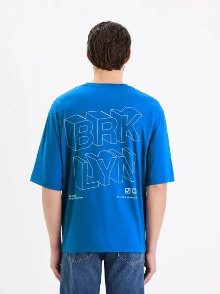 Tricou Celio albastru
