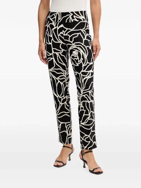 Pantaloni Joseph Ribkoff cu imagine cu imprimeu abstract negru