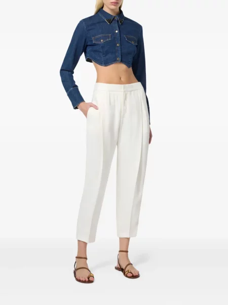 Pantaloni Elisabetta Franchi alb