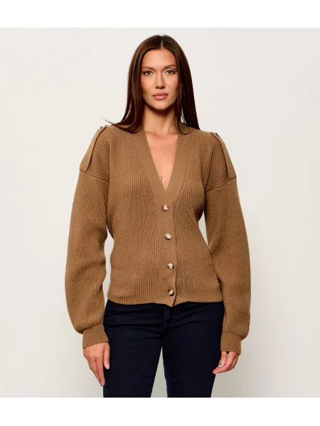 DONDUP made in Italy De lână cardigan maro