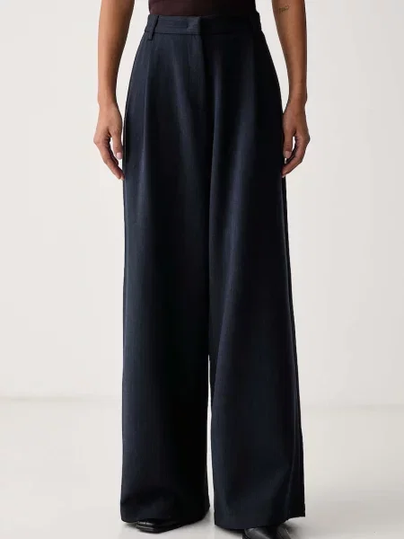 Sessun pantaloni wide leg pentru femei cu vâscoză