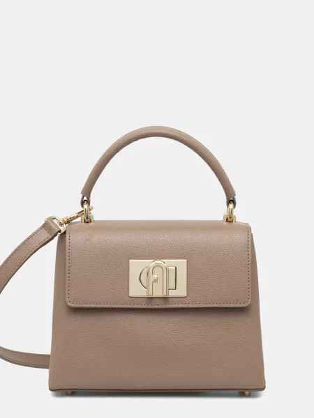 Furla geantă de piele bej