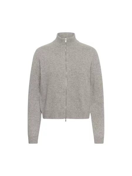 Sweter My Essential Wardrobe wełniany szary