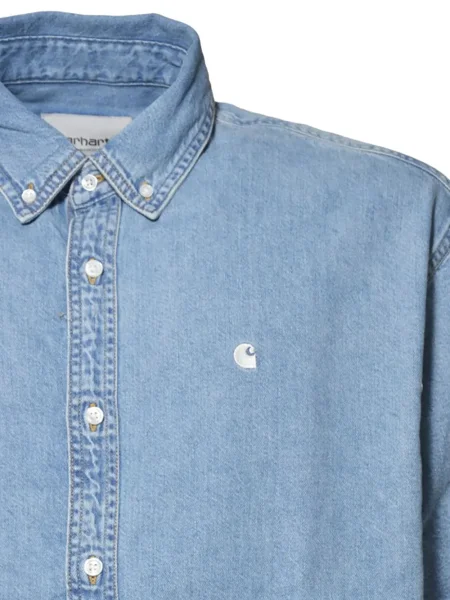 Džínsová košeľa Carhartt Wip modrá