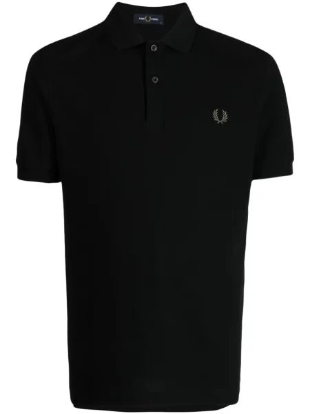 Tricou polo Fred Perry cu broderie negru