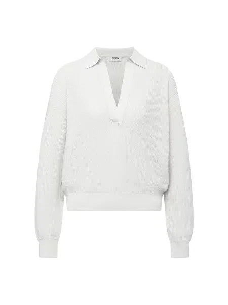 Dzianinowy sweter Drykorn beżowy