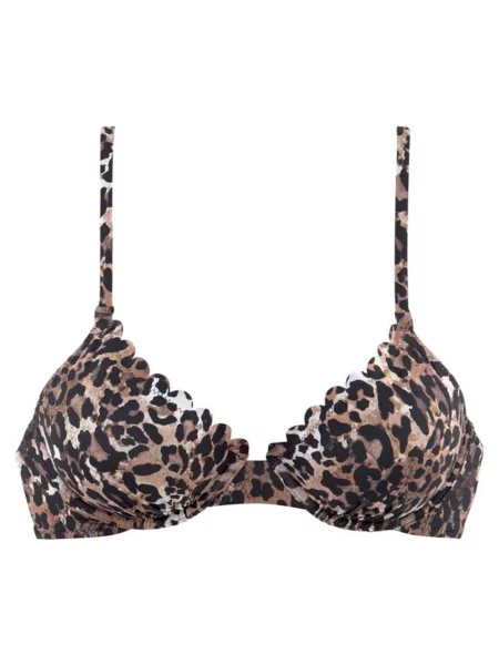 LASCANA Bikini zgornji del Lexa rjava črna