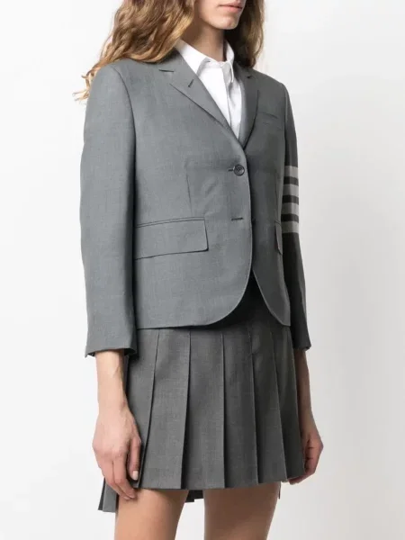 Jednořadé sako Thom Browne zelené