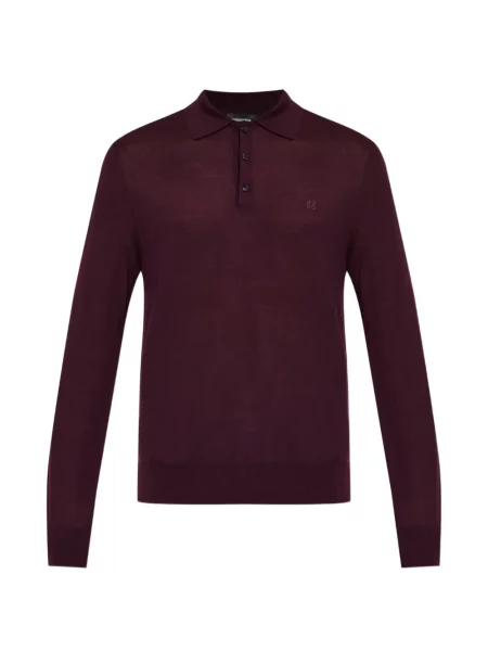 Tricou polo Dsquared2 roșu